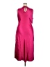 Gap 100% Polyester Solid Pink Casual Dress Size XXL - photo 2