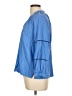 Ann Taylor LOFT Blue 3/4 Sleeve Blouse Size L - photo 5