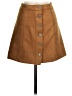 Forever 21 Solid Brown Casual Skirt Size S - photo 1