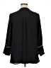 Halogen 100% Polyester Black 3/4 Sleeve Blouse Size XL Petite - photo 2