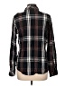 Sanctuary 100% Rayon Plaid Black Long Sleeve Button-Down Shirt Size L - photo 2