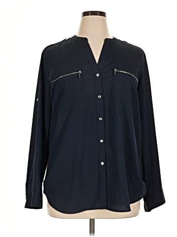 Calvin Klein Long Sleeve Blouse (view 1)