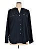Calvin Klein Black Long Sleeve Blouse Size XL (estimated) - photo 1