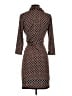 Max Studio Print Brown Casual Dress Size S - photo 2