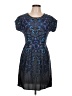 Yumi 100% Polyester Graphic Blue Cocktail Dress Size 12 - photo 1