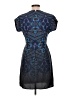 Yumi 100% Polyester Graphic Blue Cocktail Dress Size 12 - photo 2