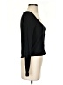 Madewell Black Ribbed Cardigan Crop Tee Size S - photo 4