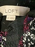 Ann Taylor LOFT 100% Polyester Paisley Black Casual Dress Size 4 - photo 7
