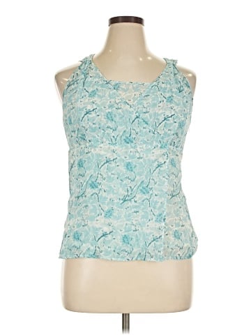 Fair Indigo Sleeveless Silk Top (view 1)