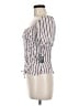I.N. San Francisco 100% Elastic White Short Sleeve Top Size M - photo 5