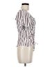 I.N. San Francisco 100% Elastic White Short Sleeve Top Size M - photo 4