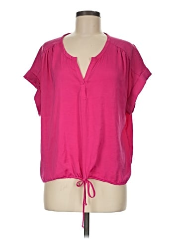 BCBGMAXAZRIA Short Sleeve Blouse (view 1)