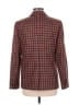 J.Crew 100% Wool Plaid Burgundy Wool Blazer Size 8 - photo 2