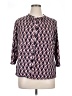Boden 100% Cotton Pink Blue 3/4 Sleeve Blouse Size 16 - 18 - photo 1