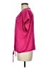 BCBGMAXAZRIA 100% Polyester Pink Short Sleeve Blouse Size M - photo 5