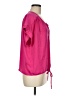 BCBGMAXAZRIA 100% Polyester Pink Short Sleeve Blouse Size M - photo 4