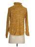 It's Our Time 100% Acrylic Tweed Gold Turtleneck Sweater Size XS - photo 2