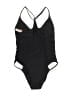 No Boundaries Solid Black One Piece Swimsuit Size S - photo 2
