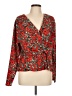 Missguided 100% Polyester Red Long Sleeve Blouse Size 10 - photo 1