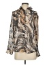 Dress Forum 100% Polyester Animal Print Gray Long Sleeve Blouse Size S - photo 1