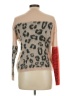 Luisa Cerano Animal Print Brown Tan Pullover Sweater Size L - photo 2