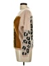 Luisa Cerano Animal Print Brown Tan Pullover Sweater Size L - photo 5