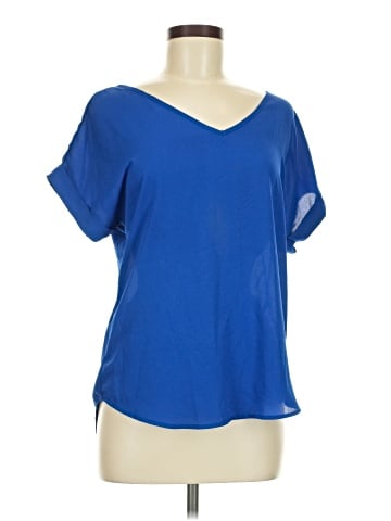 Pink Rose Short Sleeve Blouse (view 1)