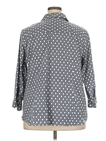 Talbots 3/4 Sleeve Button-Down Shirt (view 2)