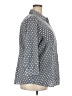Talbots Print Gray 3/4 Sleeve Button-Down Shirt Size 22 - photo 4