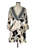 Billabong Print Ivory Casual Dress Size L - photo 1