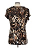 DressBarn Brown Short Sleeve Blouse Size L - photo 2