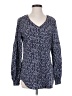 CAbi 100% Polyester Blue Long Sleeve Blouse Size S - photo 1