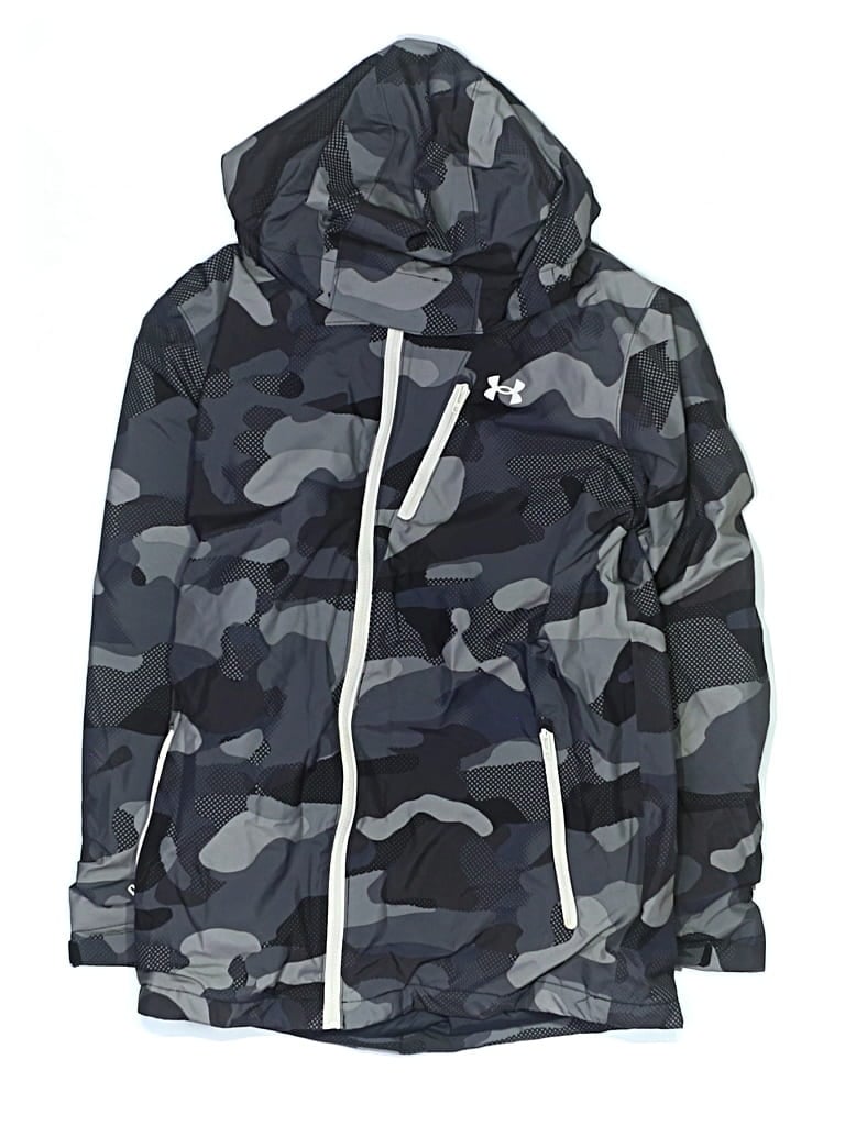 Pre-owned Under Armour Kids' Windbreaker Jacket In Blue