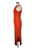 Shein Solid Orange Casual Dress Size 6 - photo 5