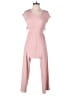 THREE PINK HEARTS Solid Pink Jumpsuit Size L - photo 1