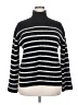ALLSAINTS Stripes Black Turtleneck Sweater Size 20 - photo 1