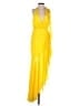 Mac Duggal Yellow Cocktail Dress Size 4 - photo 1