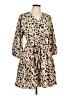 Gilli 100% Polyester Animal Print Tan Casual Dress Size L - photo 1