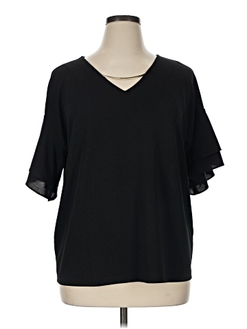 Calvin Klein Short Sleeve Blouse (view 1)