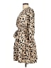 Gilli 100% Polyester Animal Print Tan Casual Dress Size L - photo 5