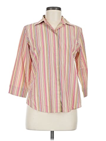 Faconnable 3/4 Sleeve Button-Down Shirt (view 1)
