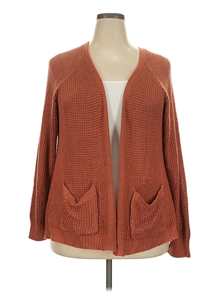 Pre-owned Maurices Cardigan Sweater In Orange