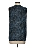 Banana Republic 100% Polyester Blue Sleeveless Blouse Size S (tall) - photo 2