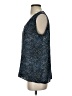 Banana Republic 100% Polyester Blue Sleeveless Blouse Size S (tall) - photo 5