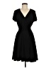 Tahari Solid Black Casual Dress Size 6 - photo 1
