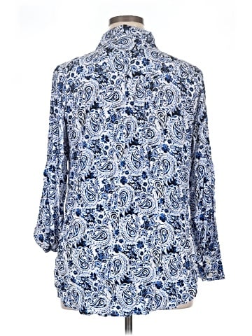 Talbots 3/4 Sleeve Button-Down Shirt (view 2)