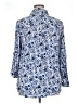 Talbots 100% Viscose Paisley Blue 3/4 Sleeve Button-Down Shirt Size 1X - photo 2