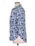 Talbots 100% Viscose Paisley Blue 3/4 Sleeve Button-Down Shirt Size 1X - photo 5