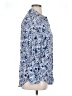 Talbots 100% Viscose Paisley Blue 3/4 Sleeve Button-Down Shirt Size 1X - photo 4