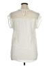 Daniel Rainn 100% Rayon Ivory Short Sleeve Blouse Size XL - photo 2